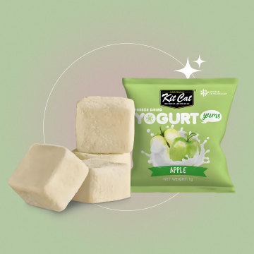 Kit Cat Treat Freeze Dried Yogurt Yums Apple 10 pcs